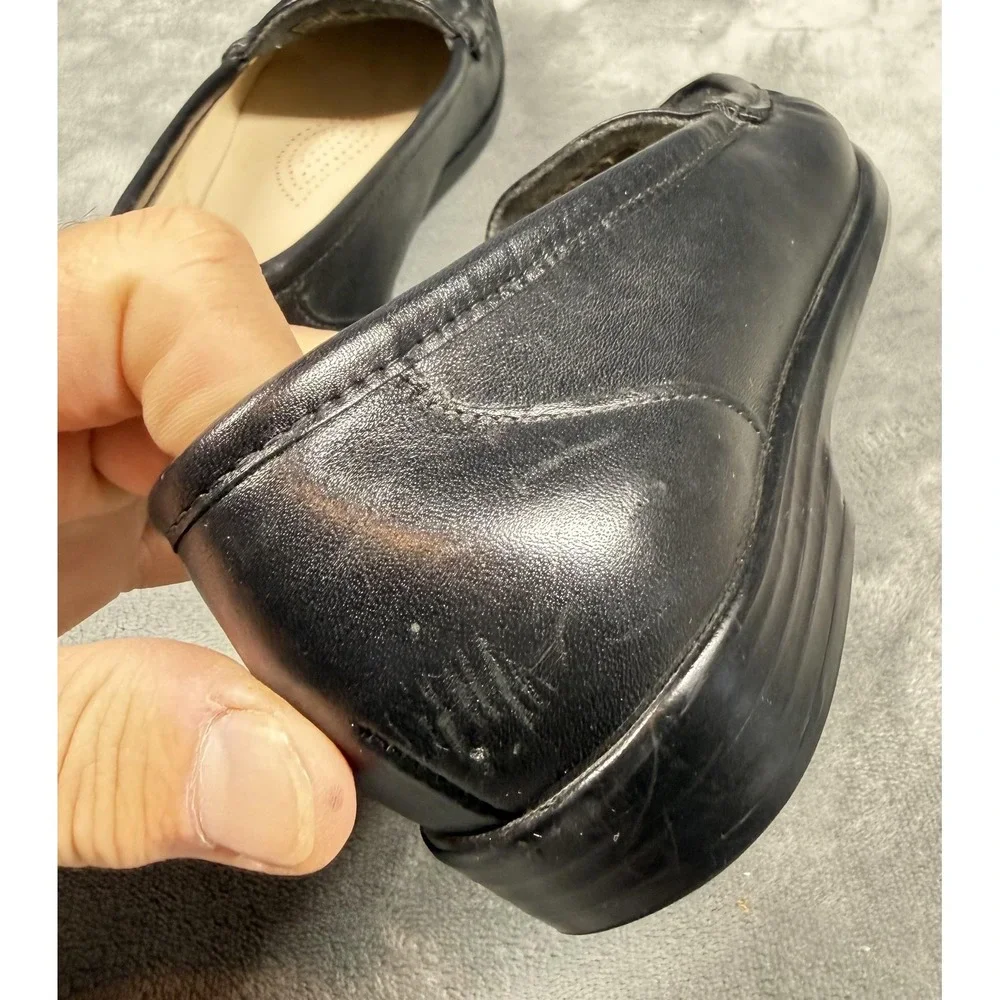 SAS Shoes Womens Size 7N Black‎ Leather Loafers Slip On Tripad Comfort Walking